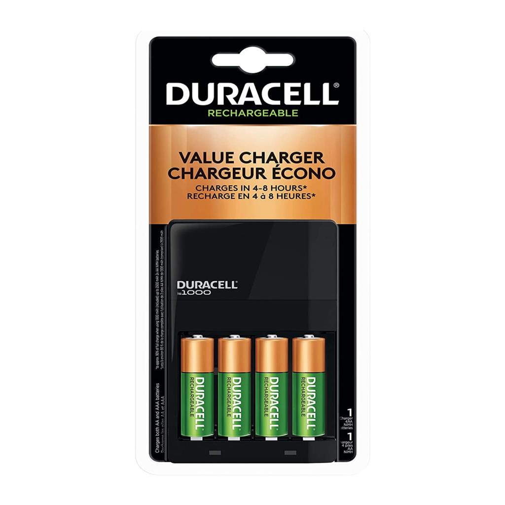 Duracell CEF14DX4N Ion Speed Rechargeable AA Battery Value Charger