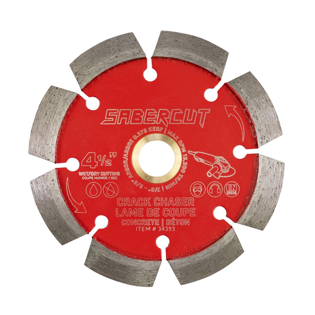 SABERCUT PRO CRACK CHASER DIAMOND BLADE 4-1/2" X 7/8 -5/8"