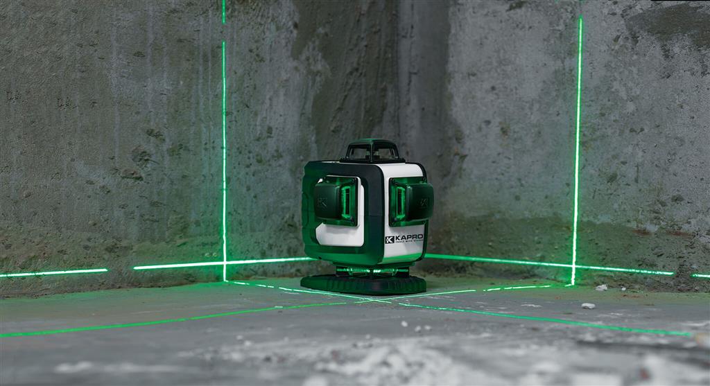 Kapro 884G Electronic Green 4D with Extra 360 Horizontal Ground Beam Laser