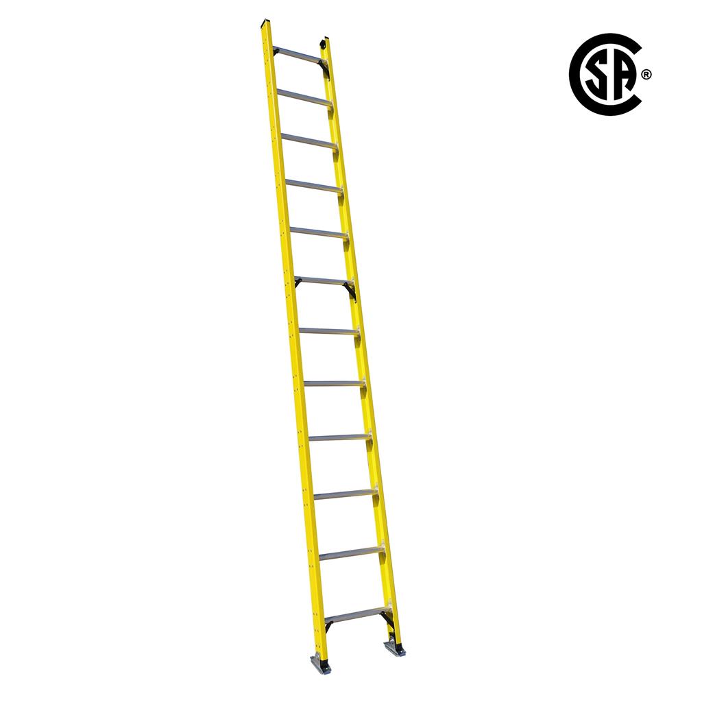 DURADRIVE F/G Single Straight Ladder 12-feet G1A