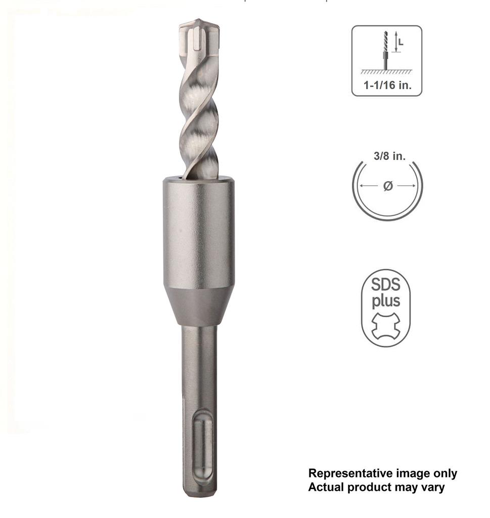 SABERCUT 3/8 In. x 1-1/16 In. SDS Plus 3 Cutter Stop Bit