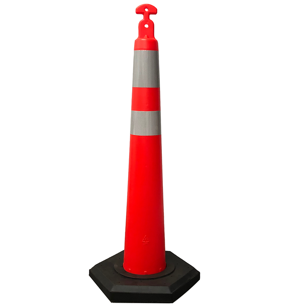 T-Top Stacker Traffic Cone 42" w/Hi Band