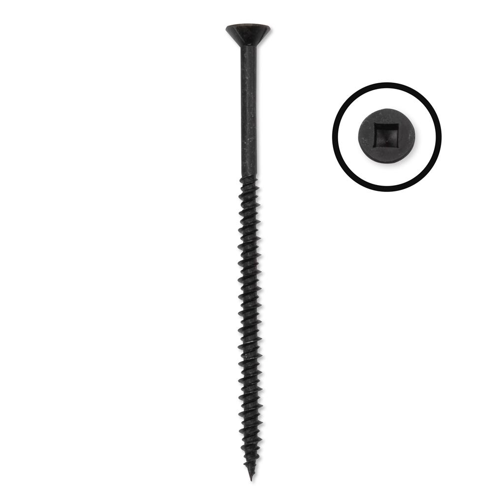 DuraDrive #8 x 2 in. Low Root Zinc Coated Flat Head Square Drive Flooring Screws (3,500-Box)