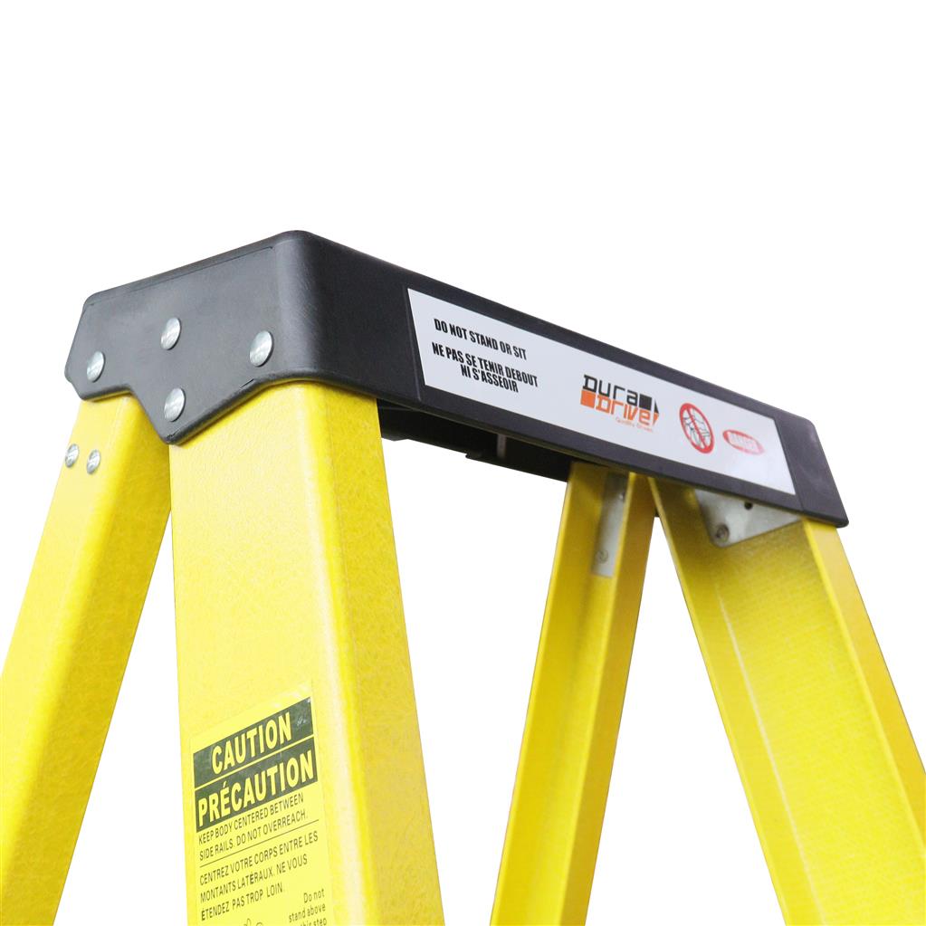 DuraDrive 12 ft. Type 1A 300 lb. Fiberglass Step Ladder