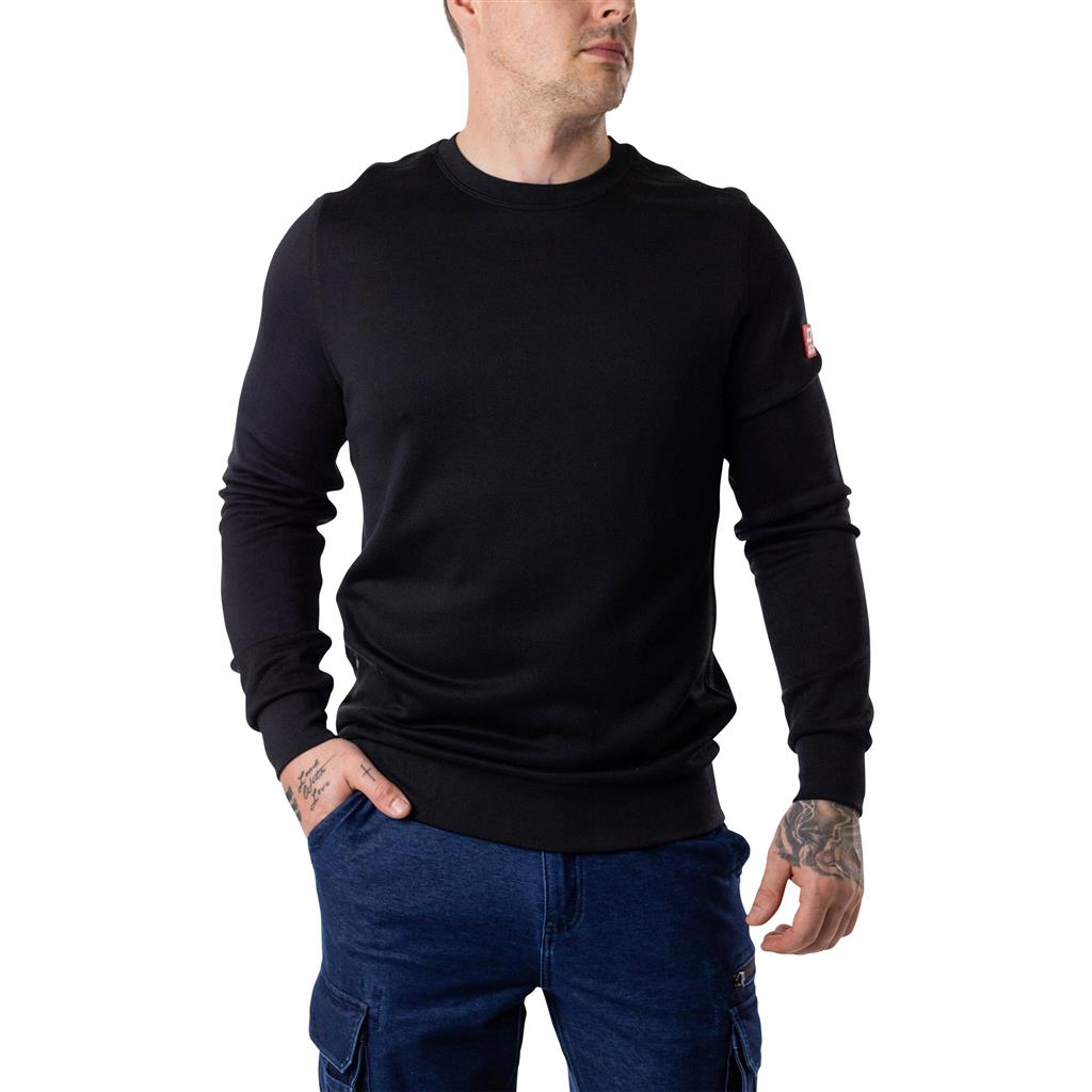 DuraDrive EDGE cotton-nylon stretch performance sweatshirt with a size zipper pocket