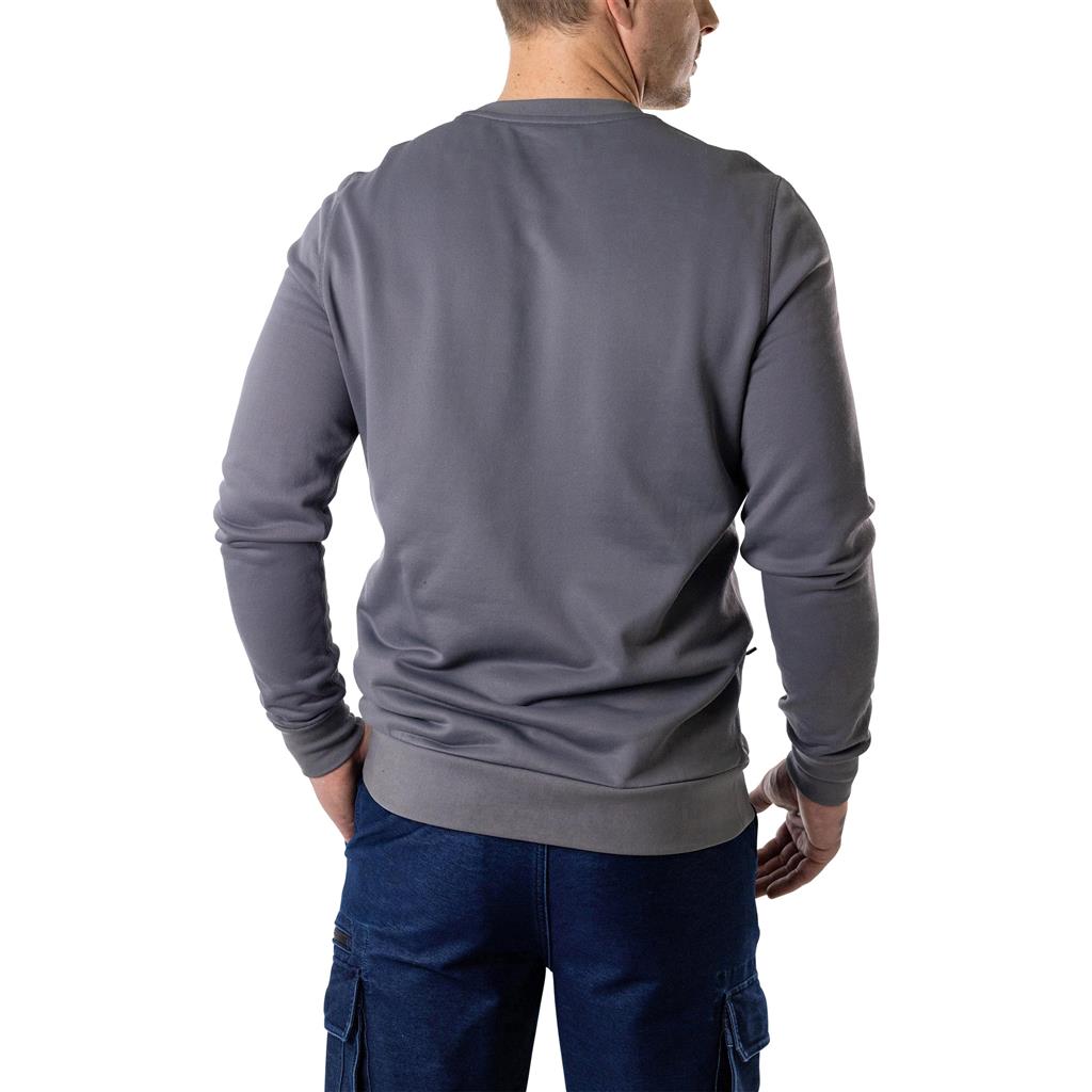 DuraDrive EDGE cotton-nylon stretch performance sweatshirt with a size zipper pocket