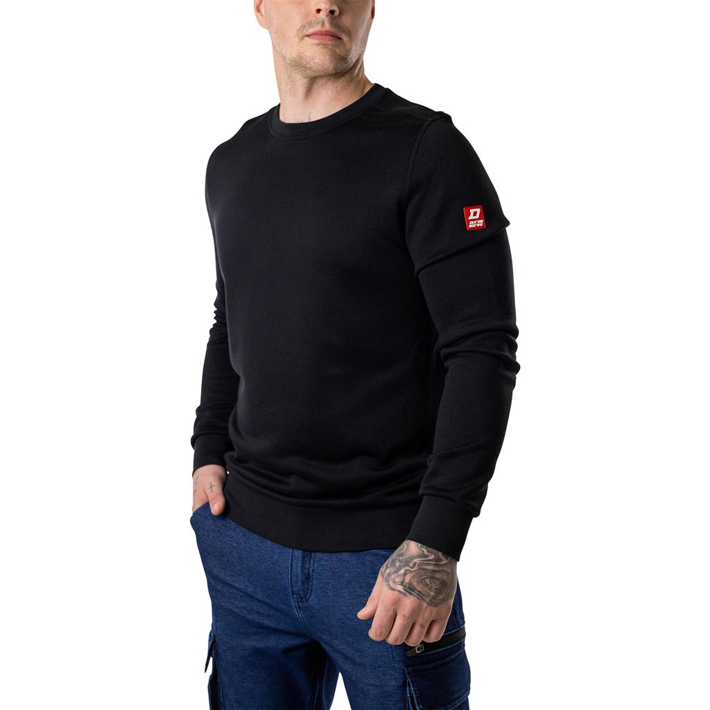 DuraDrive EDGE cotton-nylon stretch performance sweatshirt with a size zipper pocket