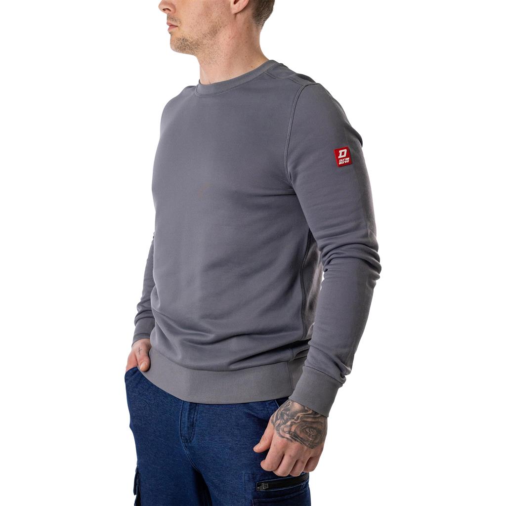 DuraDrive EDGE cotton-nylon stretch performance sweatshirt with a size zipper pocket