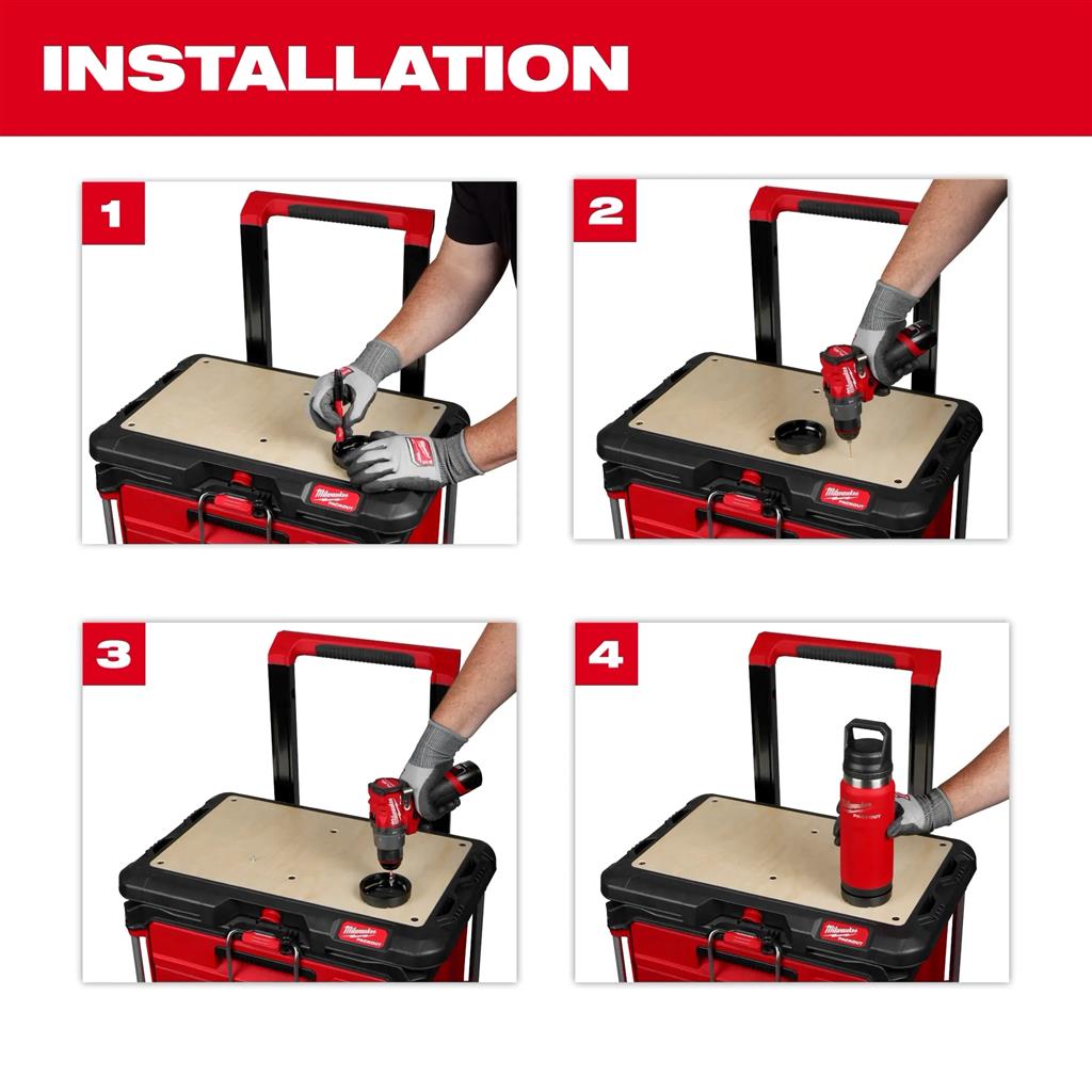MILWAUKEE 48-22-8399 PACKOUT 3PC Packout Twist To Lock Mount