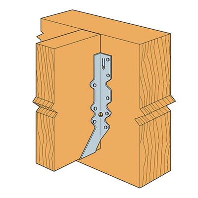 SIMPSON Strong-Tie LU210 Single 2 in. x 10 in. 20-Gauge G90 Galvanized Standard Face-Mount Joist Hanger (50-Pack)