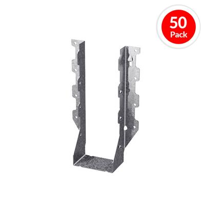 SIMPSON Strong-Tie LUS210-2 Double 2 in. x 10 in. 18-Gauge G90 Galvanized Double-Shear Face-Mount Joist Hanger(50-Pack)