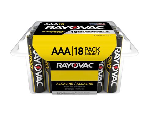 RAYOVAC ULTRA-PRO Alkaline AAA Battery (18-Pack)