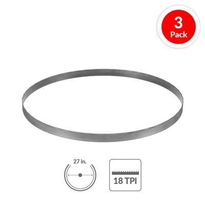 Milwaukee 48-39-0572 27 in. 18 TPI Medium Metal Band Saw Blade (3-Pack)