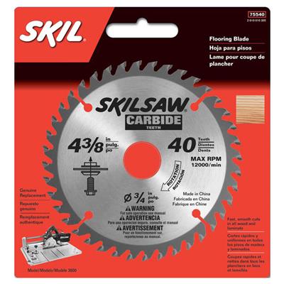 SKILSAW 75540 4-3/8 in. x 40 Tooth Carbide Flooring Blade