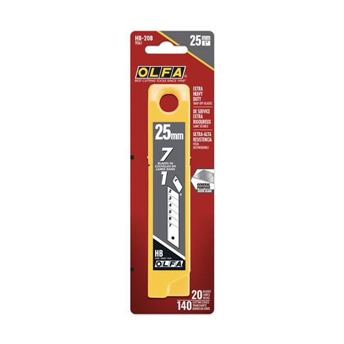 OLFA 9061 HB-20B 25mm Extra Heavy-Duty Snap-Off Blades (20-Pack)