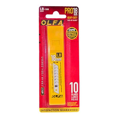 OLFA 5009 LB-10B 18mm Heavy-Duty General Purpose Snap-Off Utility Blades (10-Pack)