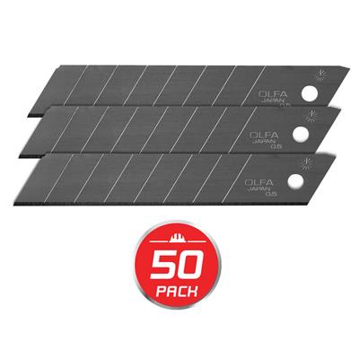 OLFA 5016 LB-50B 18mm Heavy-Duty General Purpose Snap-Off Utility Blades (50-Pack)