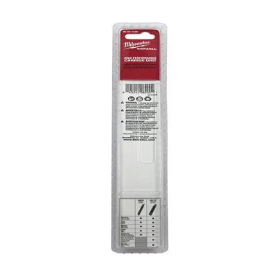 Milwaukee 48-00-1430 9 in. Carbide Grit SAWZALL Tungsten Reciprocating Saw Blade (3-Pack)