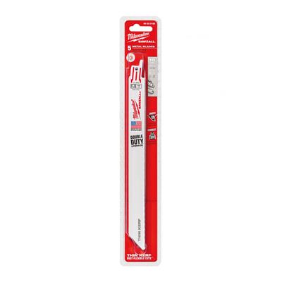 Milwaukee 48-00-5188 9 in. 18 TPI SAWZALL Standard Metal Reciprocating Saw Blade (5-Pack)