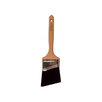 Toolway 2-1/2 in. Wood Handle Black Pure Bristle Angle Paint Brush