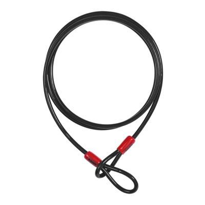 ABUS 10/500 Cobra 3/8 in. x 16 ft. Black Flexible Security Loop Steel Cable