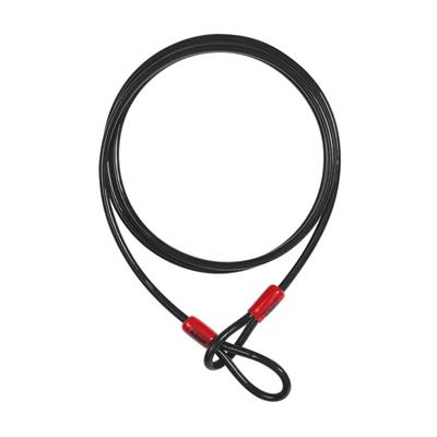 ABUS 10/200 Cobra 3/8 in. x 6 ft. Black Flexible Security Loop Steel Cable