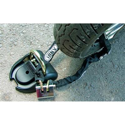 ABUS 8KS110 5/16 in. x 43 in. High-Security Hardened Steel Chain with Black Fabric Casing