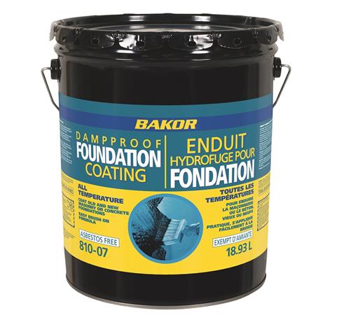 Henry Bakor 810-07 19-Litre Non-Fibred Asphalt Roof and Foundation Damp-Proofing Waterproof Membrane Coating