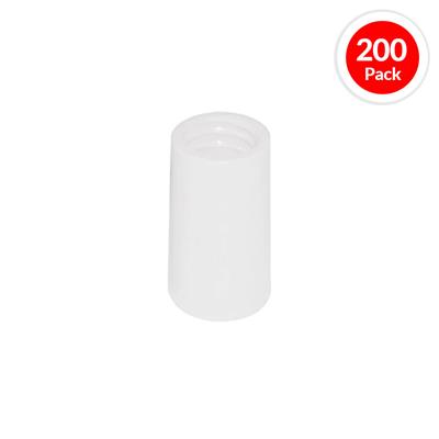 DuraDrive FormaCONE 2 in. x 1/2 in. White Threaded Plastic Coil Set Back Cone (200-Pack)