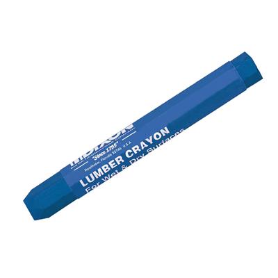 DIXON 52100 4-1/2 in. Wet & Dry Blue Hexagonal Lumber Crayons (12-Pack)