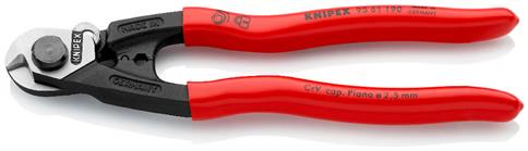 Knipex 95 61 190 SBA 7-1/2 in. Multi-Component Covers Wire Rope Cutting Pliers