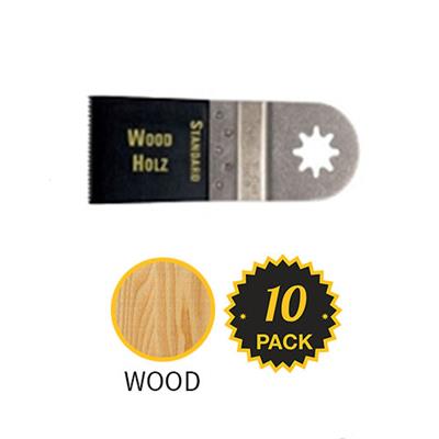 FEIN 63502133290 1-3/8 in. x 2 in. STARLOCK E-Cut Precision Standard HCS Wood Oscillating Multi-Tool Saw Blade (10-Pack)
