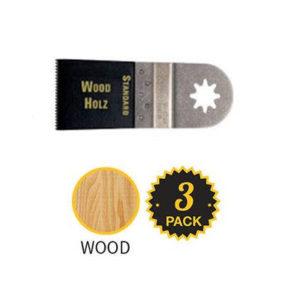 FEIN 63502133270 1-3/8 in. x 2 in. STARLOCK E-Cut Precision Bi-Metal Wood Oscillating Multi-Tool Saw Blade (3-Pack)
