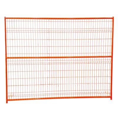 DuraDrive 6 ft. x 8 ft. DuraFence Orange Metal Temporary Fence (Fence Only)