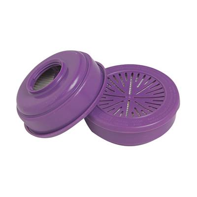 North 7580P100 Respirator Replacement Magenta P100 Particulate Filter (2-Pack)