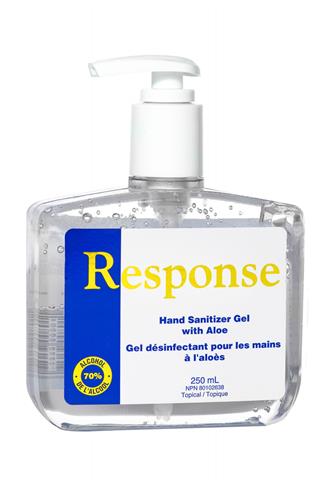 1st Response 250mL 70% Alcohol Anti-Bacterial Aloe Hand Sanitizer