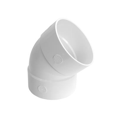 Royal Pipe 4 in. PVC 45-Degree Elbow, Hub x Hub