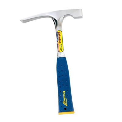 Estwing E3-20BLC 20 oz. x 11-1/4 in. Smooth Face BLUE SHOCK REDUCTION GRIP Solid Steel Bricklayer Mason's Hammer