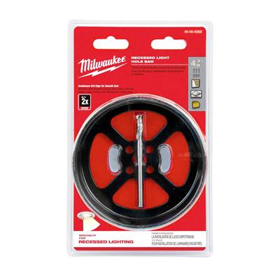 Milwaukee 49-56-0300 4 in. Recessed Light Continuous Grit Hole Saw With Pilot Bit