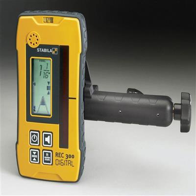 STABILA 07430 REC 300 De-Tech Digital Rotating Laser Receiver with Bracket