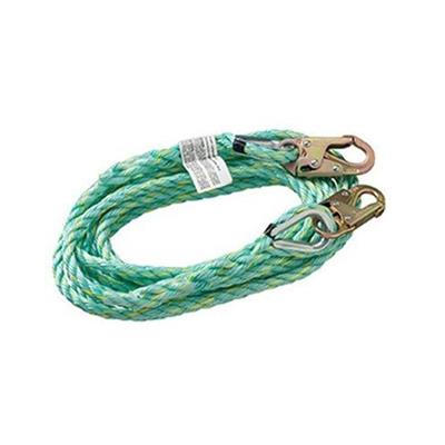 Peakworks VL-1122-30 30 ft. Double Snap Hooks Vertical Fall Safety Lifeline Polysteel Rope