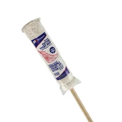 M2 YM16 16 oz. Cotton Yacht Mop with 48 in. Wooden Handle