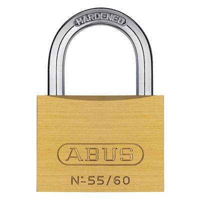 ABUS 55/60-KA-5601 2-1/4 in. Body x 1-1/4 in. Shackle Solid Brass Keyed Alike Padlock