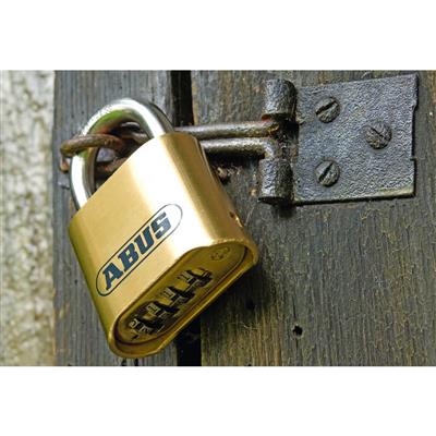 ABUS 180IB/50 2 in. Body x 1 in. Shackle Solid Brass Resettable 4-Dial Combination Padlock