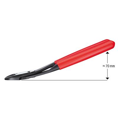 Knipex 74 21 250 SBA 10 in. High-Leverage 12-Degree Angled Diagonal Side Cutting Pliers