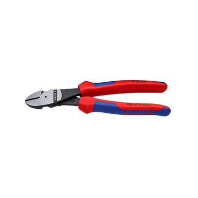 Knipex 74 22 200 SBA 8 in. High-Leverage 12-Degree Angled Diagonal Side Cutting Pliers