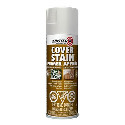 Zinsser 384mL Oil Base White Cover Stain Primer-Sealer Spray