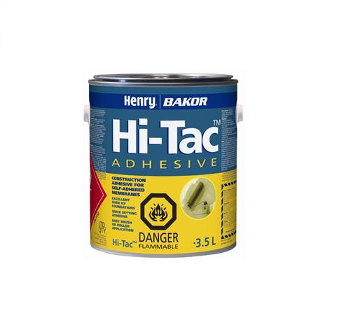 Henry Bakor BK103658 3.5-Litre Hi-Tac Rubber-Based Construction Adhesive & Primer for Self-Adhered BlueSkin Membrane