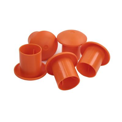 Con-Plas 10ECM1030 10-30mm High-Visibility Orange Mushroom Style Rebar End Cap (250-Pack)