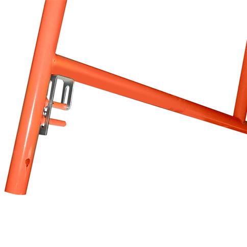 DuraDrive 60 in. x 60 in. Orange Scaffold Ladder Frame 